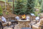 Outdoor Firepit and Patio Area - The Timbers - Keystone CO